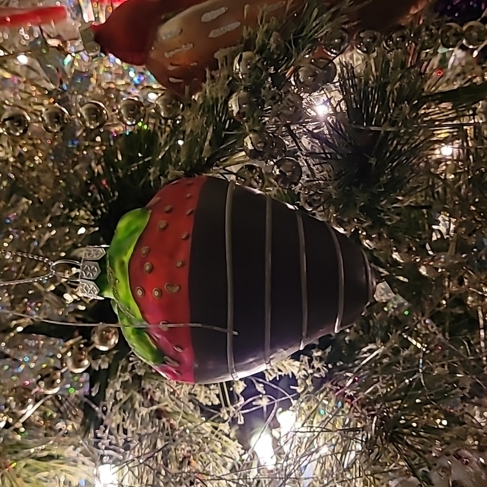 Chocolate covered strawberry ornament
